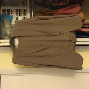 Tan Banana Republic suit size 14